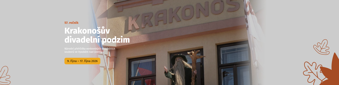 Krakonošův divadelní podzim 2026